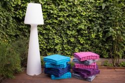 Cojin suelo box ecru 45x45x10 cm