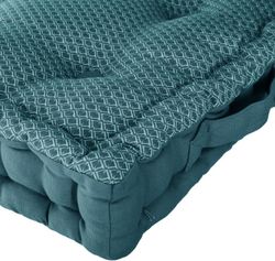 Otto blaues Bodenkissen 40x40x8 cm