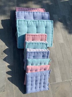 Cojin suelo waffle ashley blue 45x45x10