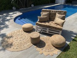 Pack de coussins en jute