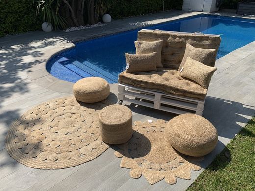 Pack de coussins en jute