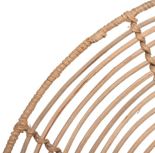 Set di 2 mensole in rattan 48X37 cm e 36X28 cm