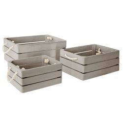 Set di 3 scatole in legno Dream