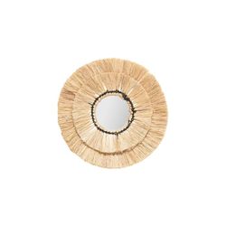 Set mit 3 Spiegeln aus Bast Alba Diam. 40, 30 und 20 cm