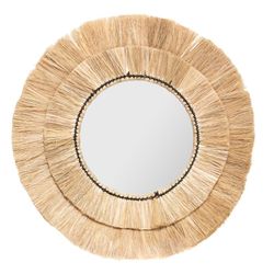 Set mit 3 Spiegeln aus Bast Alba Diam. 40, 30 und 20 cm