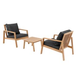Tiwi Outdoor-Set mit 2 Sesseln und einem Tisch