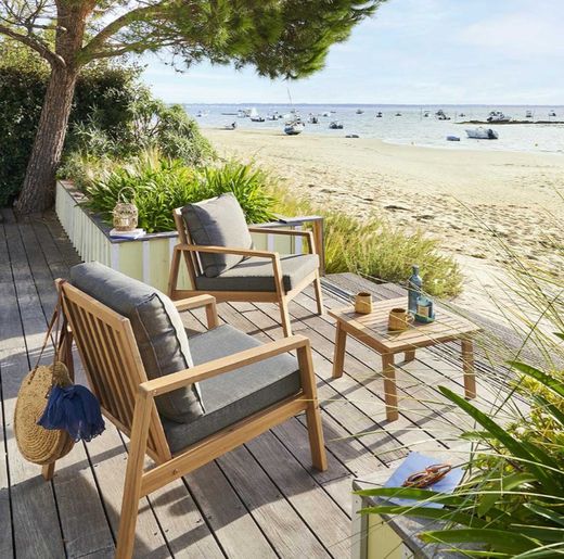 Tiwi Outdoor-Set mit 2 Sesseln und einem Tisch