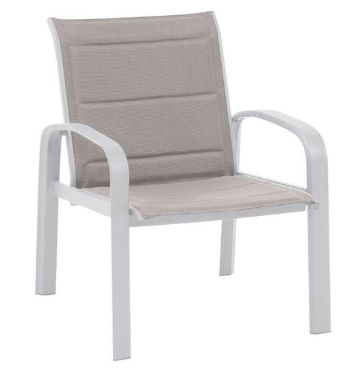 Weißes Outdoor-Wohnzimmerset „Elisa“.