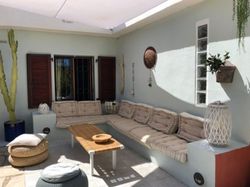 Cuscino chambray beige chiaro 60x80x10