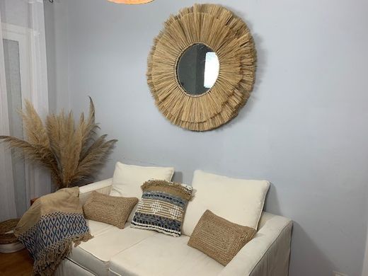 Miroir en bambou ibiza d 60 cm