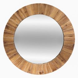 Specchio in legno diametro 83 cm