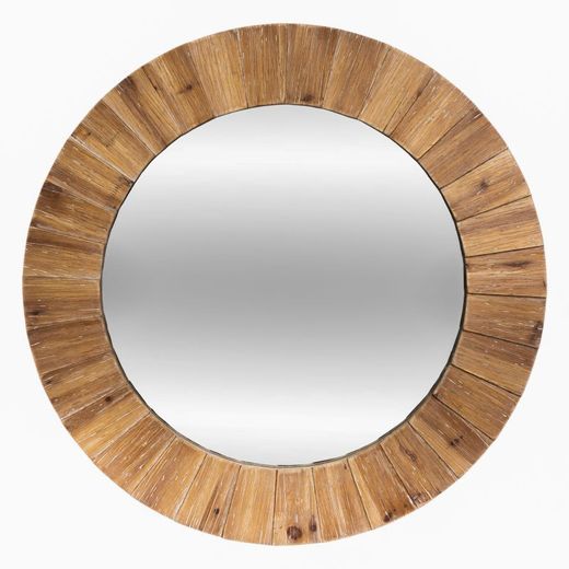 Specchio in legno diametro 83 cm