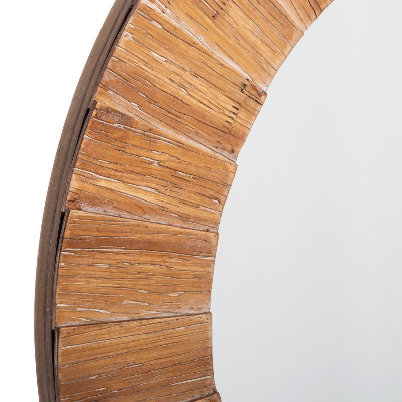Specchio in legno diametro 83 cm