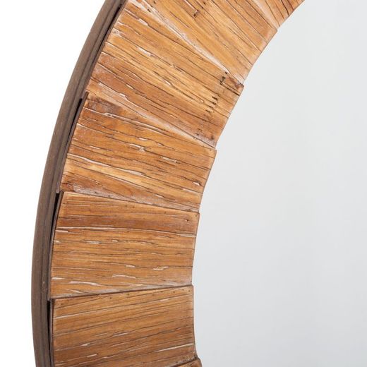 Specchio in legno diametro 83 cm
