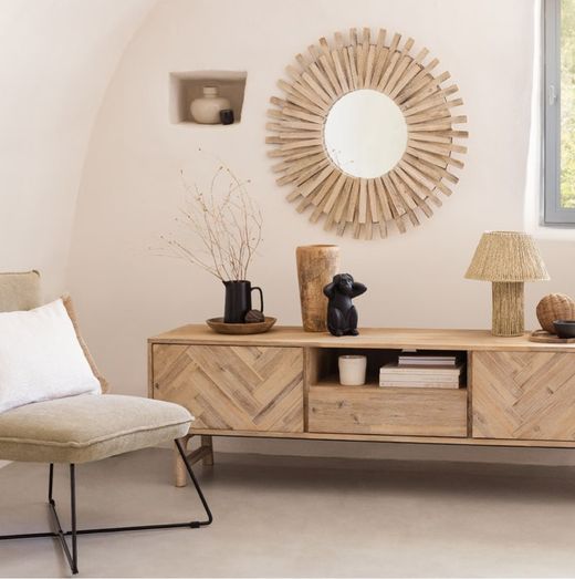 Manon Treibholzspiegel Durchmesser 87 cm