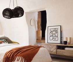 Römischer Spiegel mit Goldrahmen, Höhe 39 cm