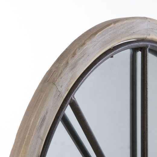 Spiegel Zoé Schwarzes Metall 60x107 cm