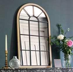 Spiegel Zoé Schwarzes Metall 60x107 cm