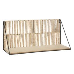 Libreria Sofia in metallo e corda 48x21 cm