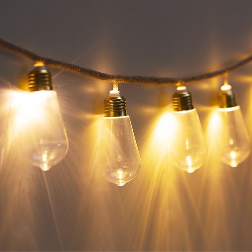 Guirnalda de LED 10 bombillas Long. 165 cm