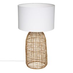 Karla Rattan-Zylinderlampe 56 cm