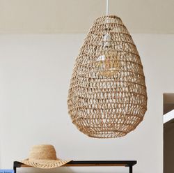 Lampada a sospensione Beige Etel D 38 cm