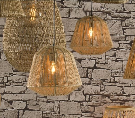 Lampada a sospensione Beige Jily D.29 cm