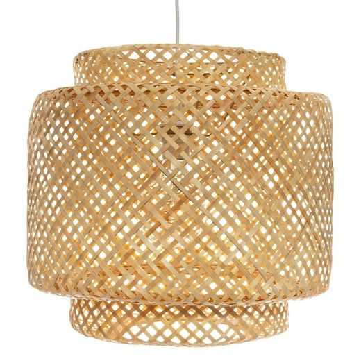 Lampada a sospensione in bambù naturale Diam 40 cm