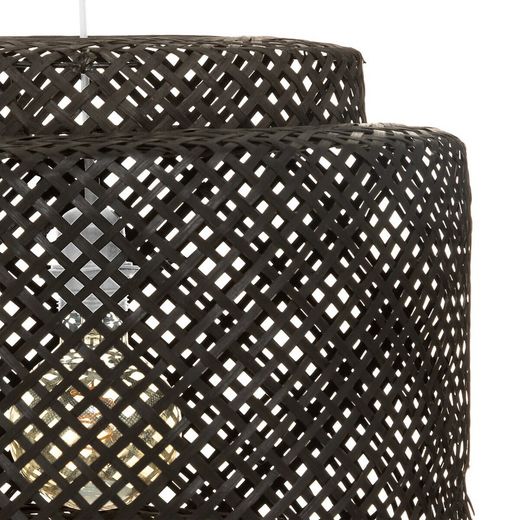 Lampada a sospensione Bamboo nera Diam 40 cm