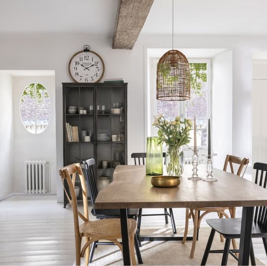 Karla natürliche Rattan-Pendelleuchte Durchm. 24cm