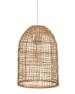 Karla natürliche Rattan-Pendelleuchte Durchm. 24cm