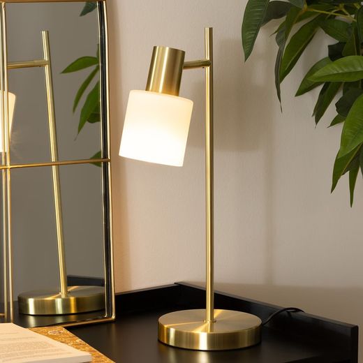 Goldene Tischlampe 45 cm