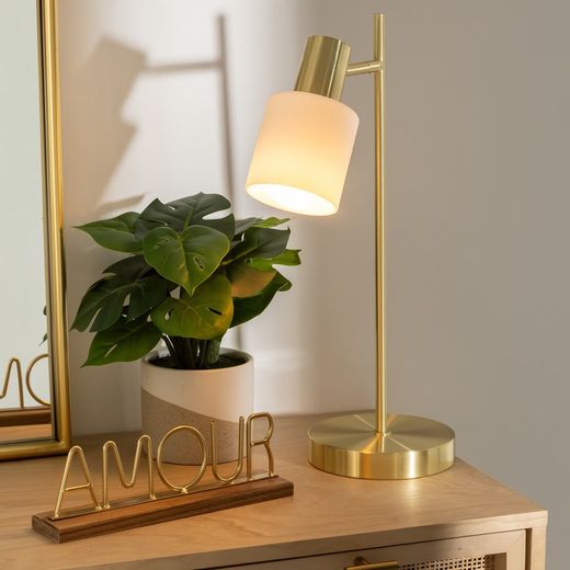 Goldene Tischlampe 45 cm