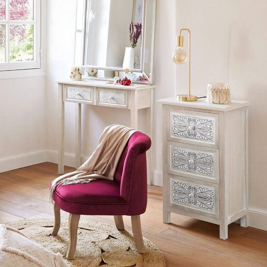 Lampe métal Keli doré H.45 cm