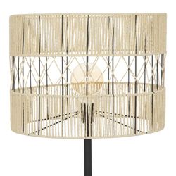 Accogliente lampada da terra in metallo nero 150 cm