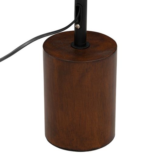 Lampadaire droit en bois et métal Aurea H.147 cm
