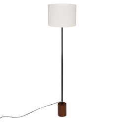 Lampadaire droit en bois et métal Aurea H.147 cm