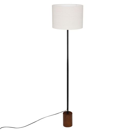 Lampadaire droit en bois et métal Aurea H.147 cm