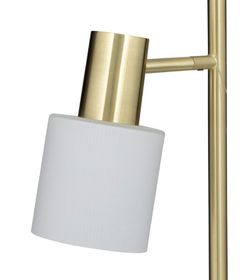 Lampada in metallo dorato altezza 143 cm