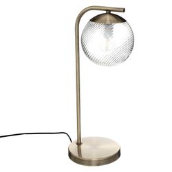 Runde goldene Lampe 45 cm