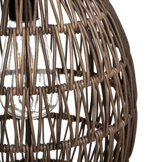 Braune Solarlampe, Höhe 32 cm