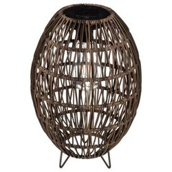 Braune Solarlampe, Höhe 32 cm