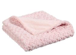 Couverture Bouclette Rose 120x160 cm