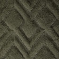 Coperta Mara verde con motivi geometrici 120x160 cm