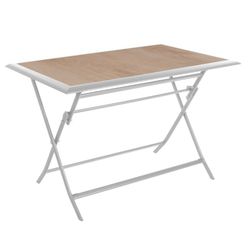 Azua weißer 4-Sitzer-Tisch 70x110 cm