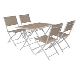 Azua weißer 4-Sitzer-Tisch 70x110 cm