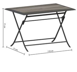 Azua weißer 4-Sitzer-Tisch 70x110 cm