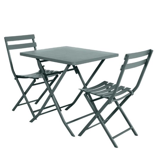 Jadegrüner 2-Sitzer-Klapptisch 70x70 cm