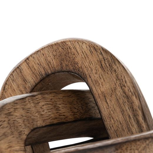 Noeud décoratif en bois de manguiero Diam. 11 cm