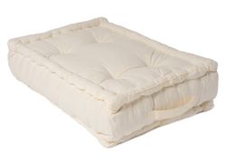 Packung mit 2 Rückenlehnen und 2 Palettensitzen Ecru